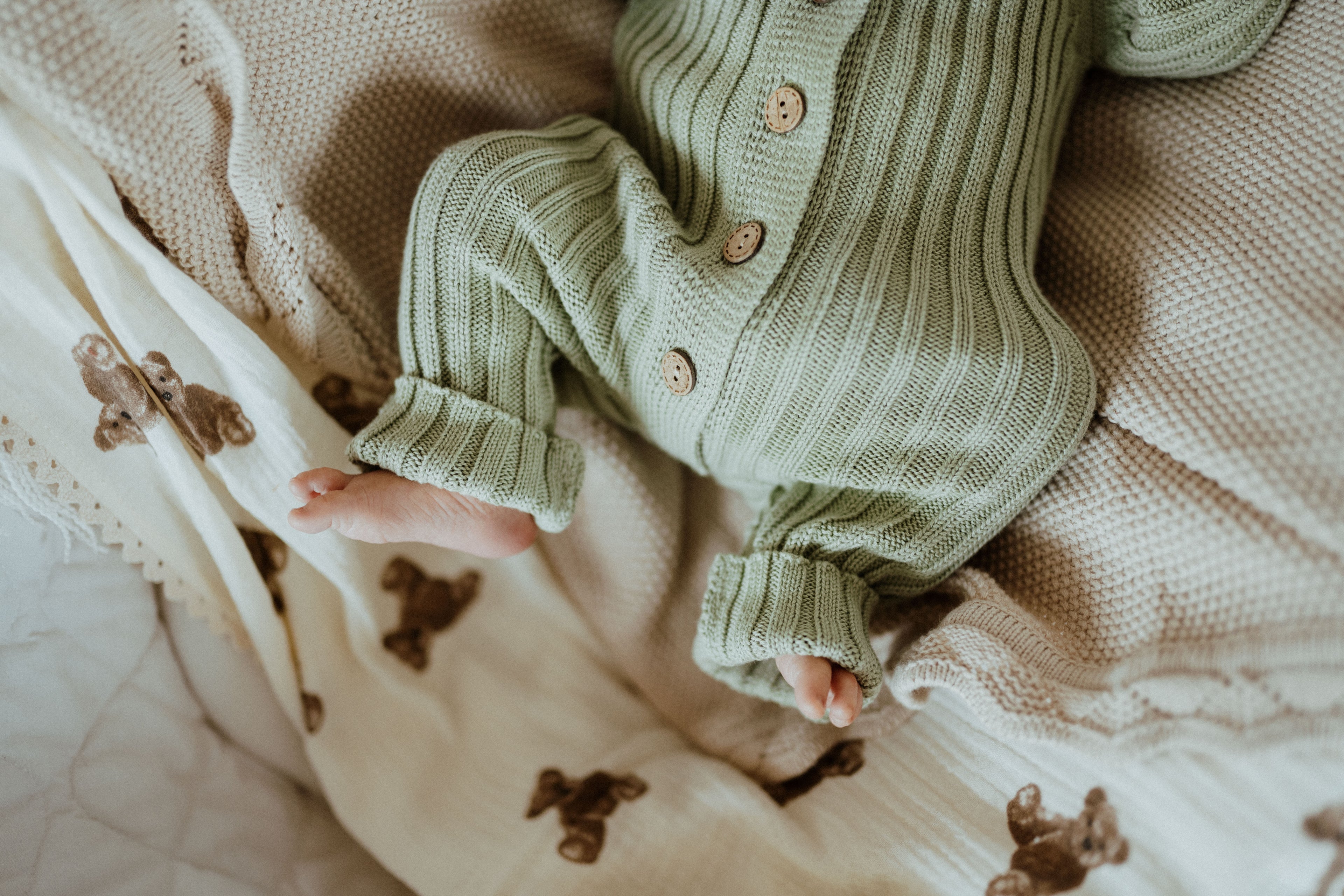 Knit Romper - Sage