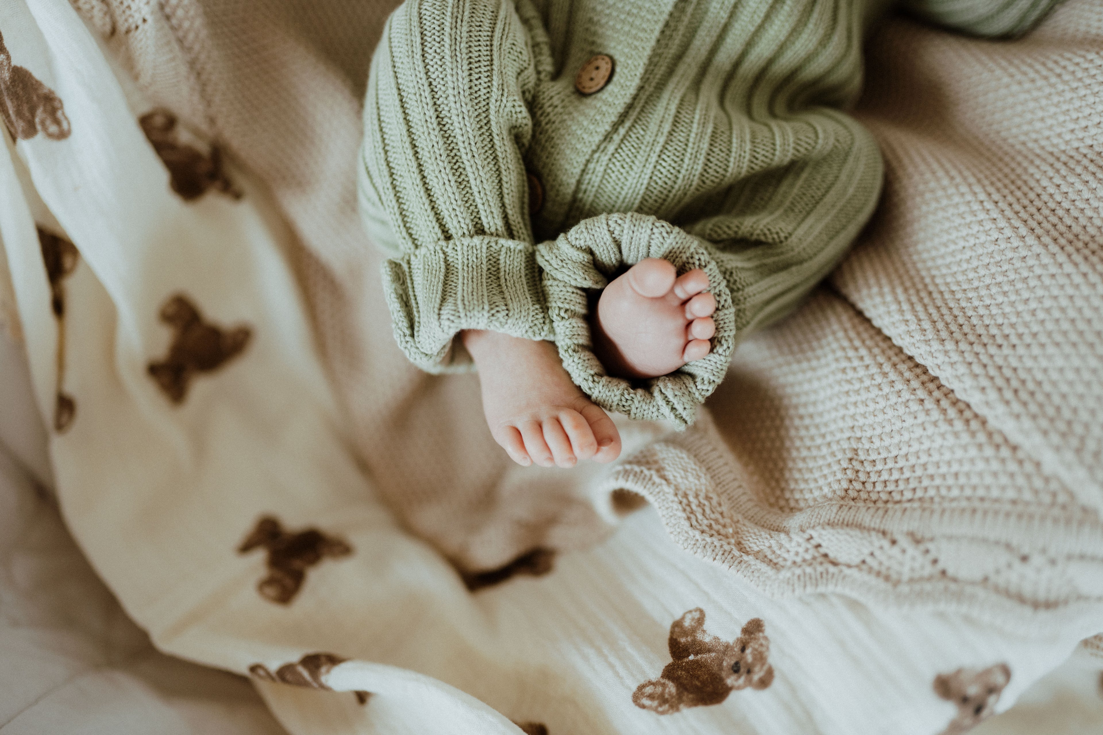 Knit Romper - Sage