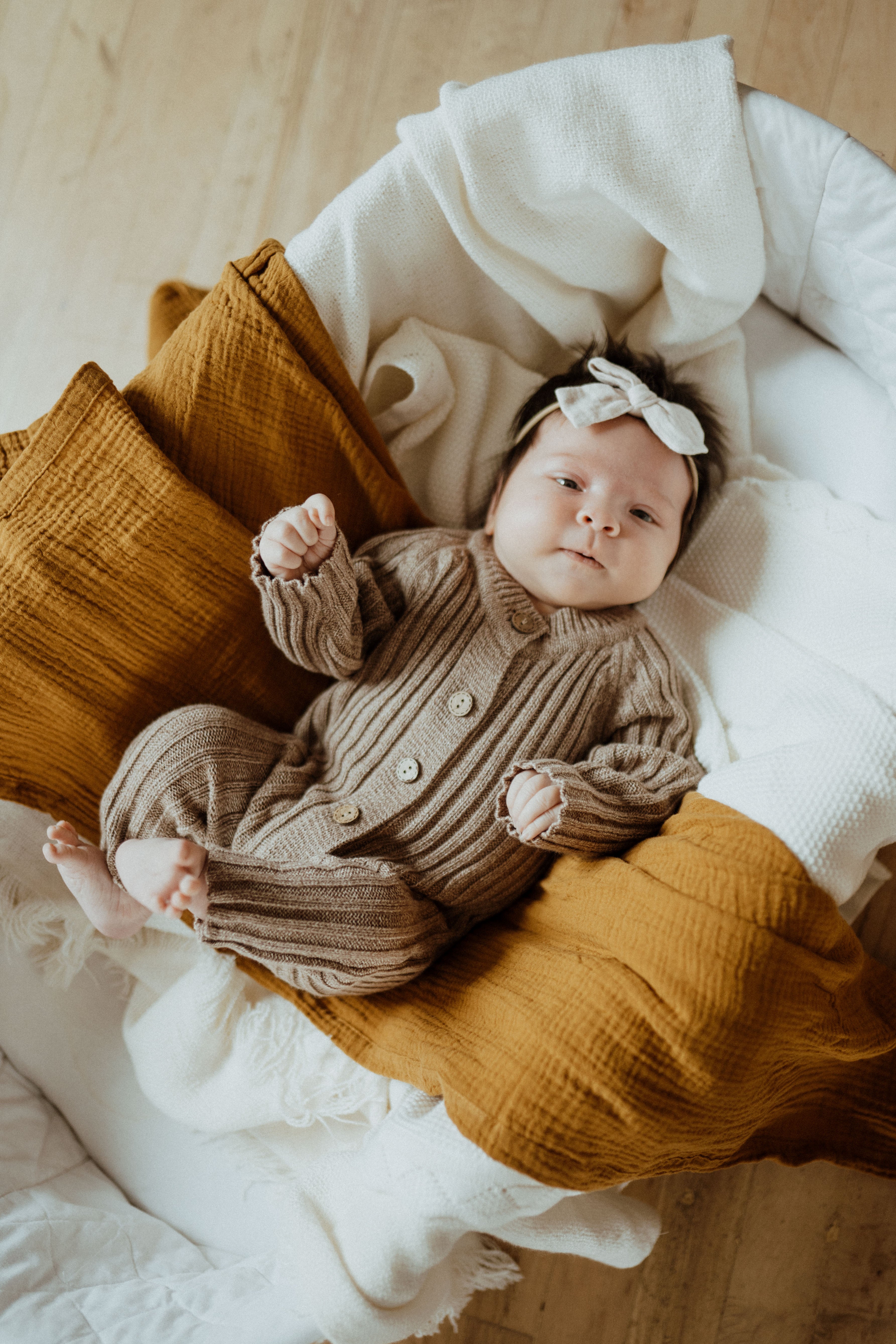 Knit Romper – Heather Brown