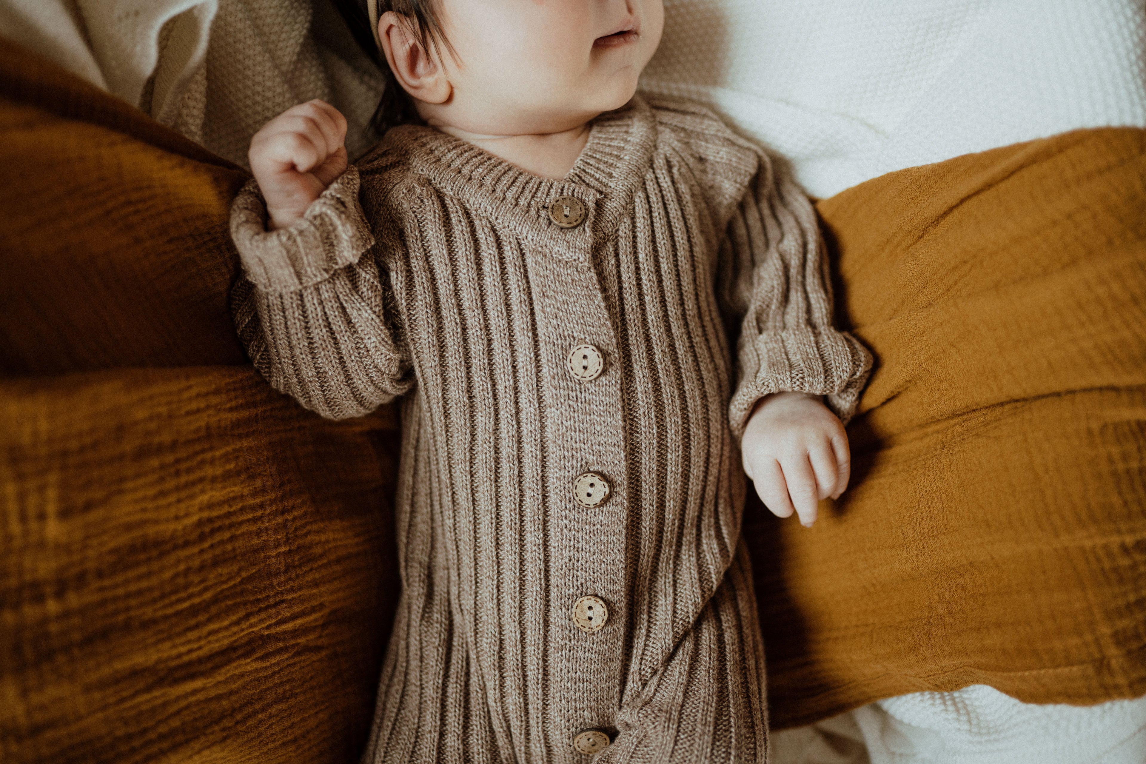 Knit Romper – Heather Brown