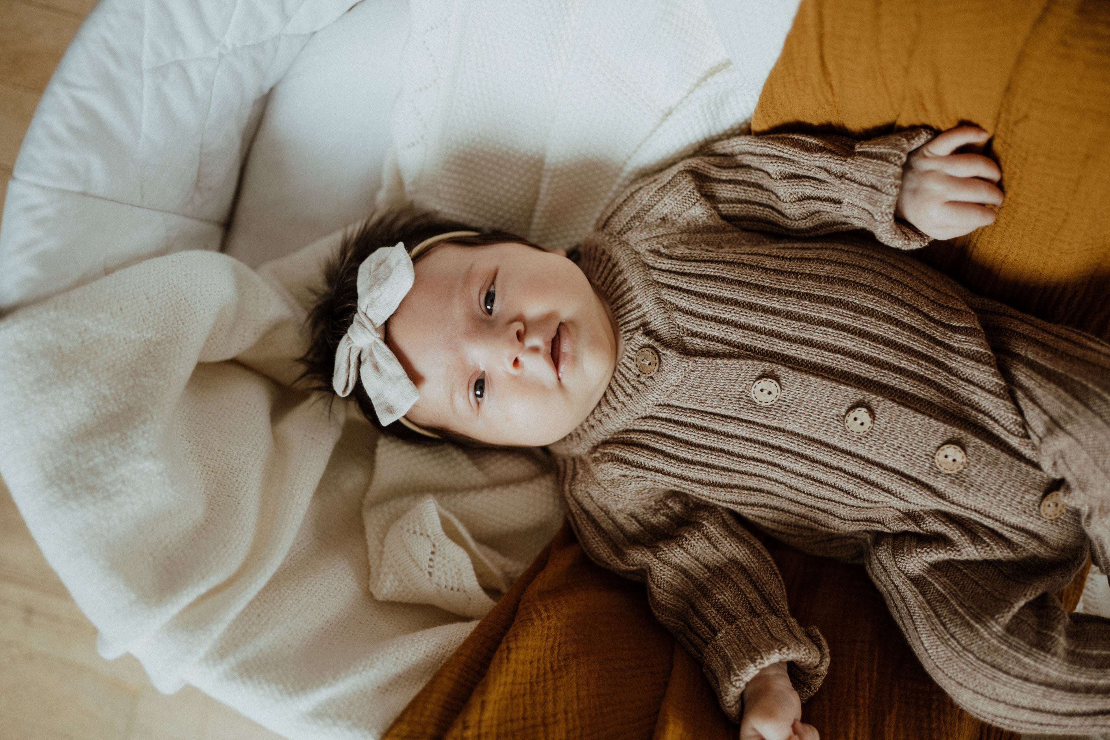 Knit Romper – Heather Brown