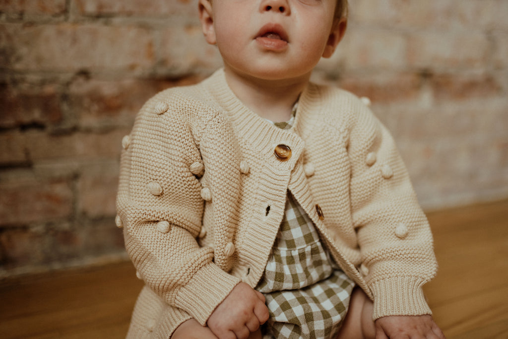 Dot Cardigan - Cream