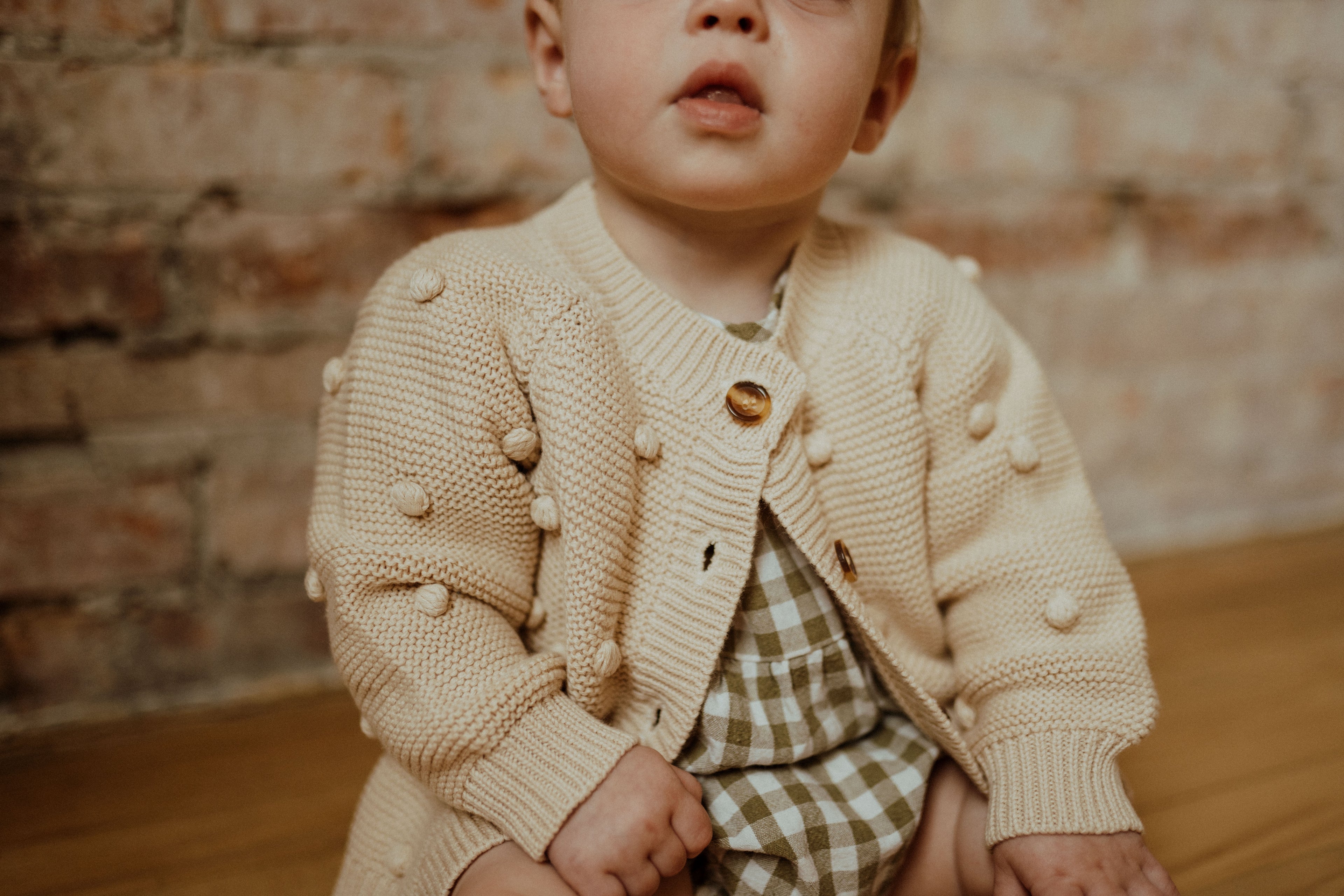 Dot Cardigan - Cream