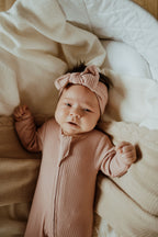 Rose organic cotton baby sleeper NB, 0-3M, 3-6M, 6-12M, 12-18M Canada;Rose romper NB Canadian boutique;Rose infant sleeper NB organic cotton Canada