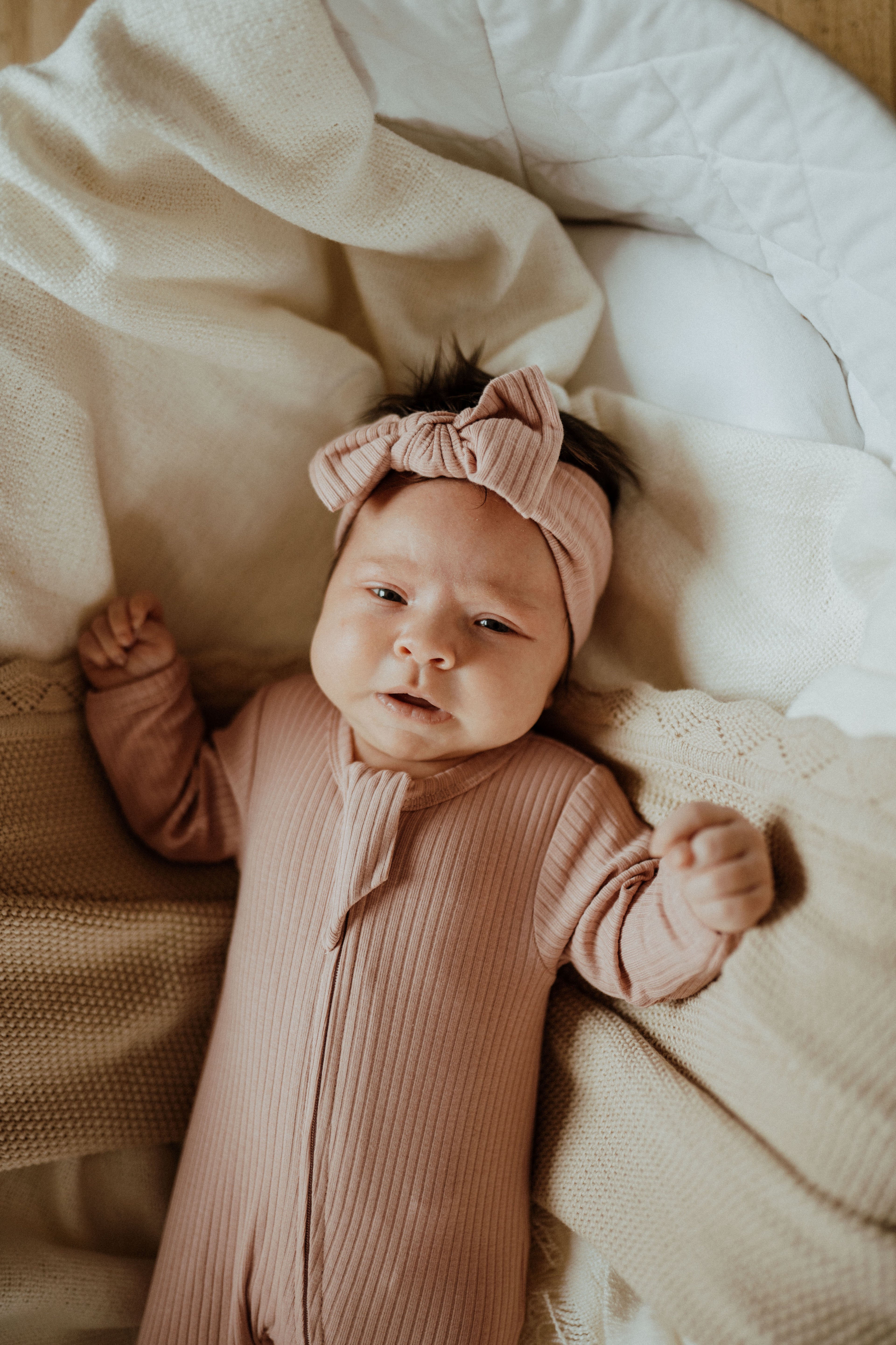 Rose organic cotton baby sleeper NB, 0-3M, 3-6M, 6-12M, 12-18M Canada;Rose romper NB Canadian boutique;Rose infant sleeper NB organic cotton Canada