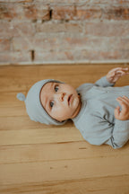Harbour Blue organic cotton baby sleeper NB, 0-3M, 3-6M, 6-12M Canada;Harbour Blue newborn romper NB Canadian boutique;Harbour Blue infant sleeper NB organic cotton Canada