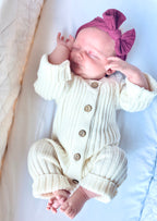 Knit Romper - Milk