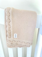 Knit Heirloom Blanket – Honey Oat | ba.be.O Canada