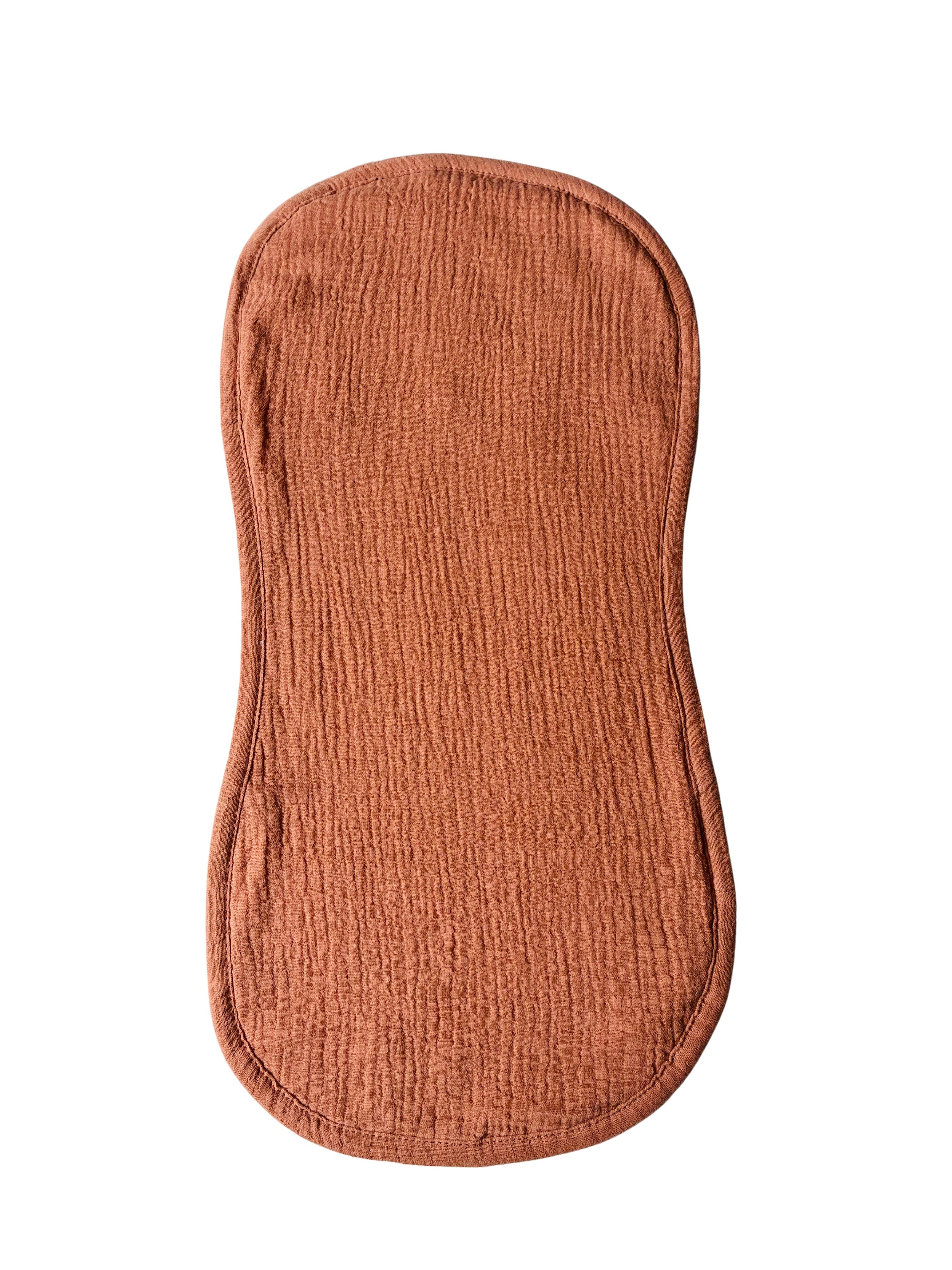 Organic Cotton Burp Cloths - Burnt Orange