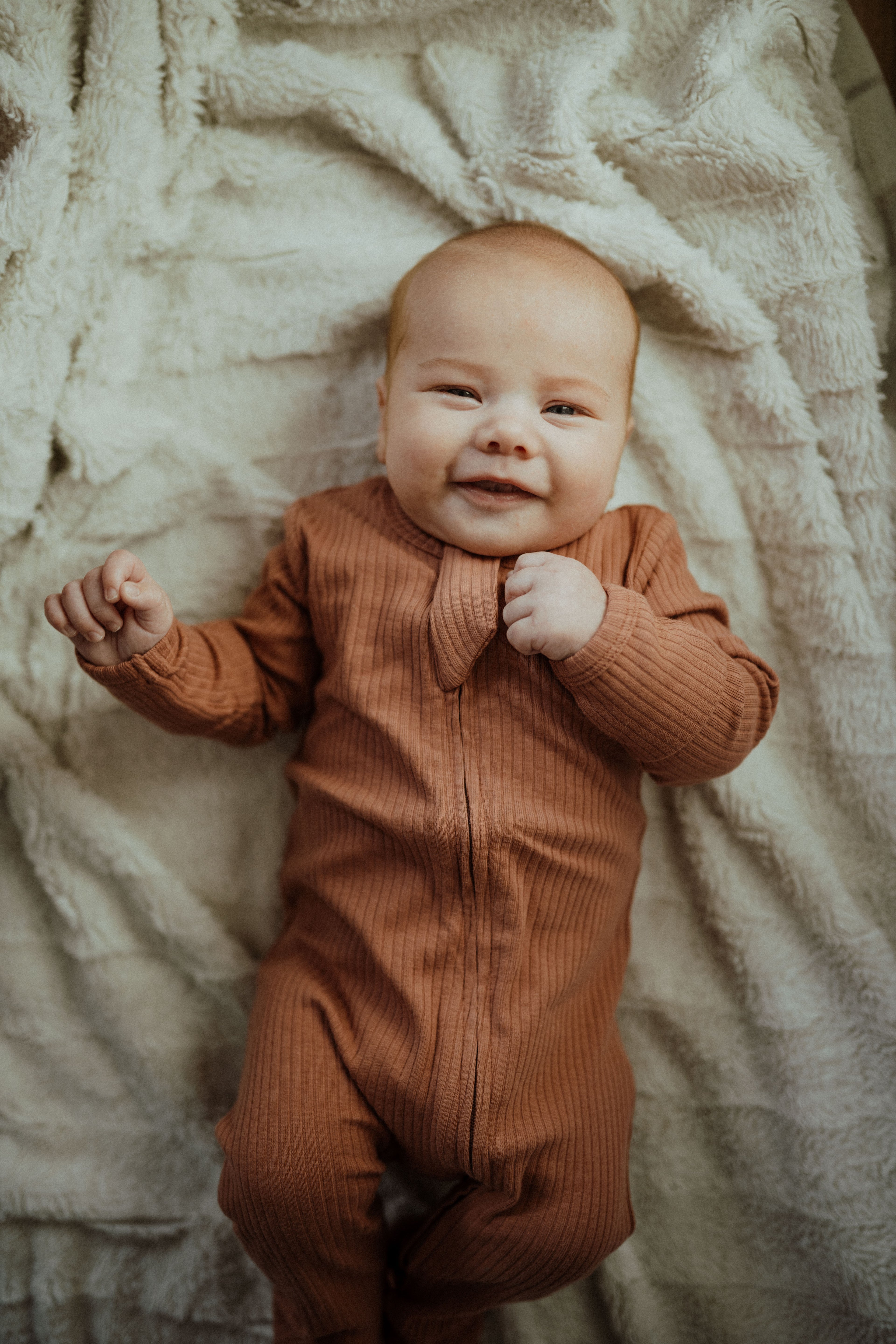 Organic Cotton Baby Sleeper, Pink Terracotta| ba.be.O