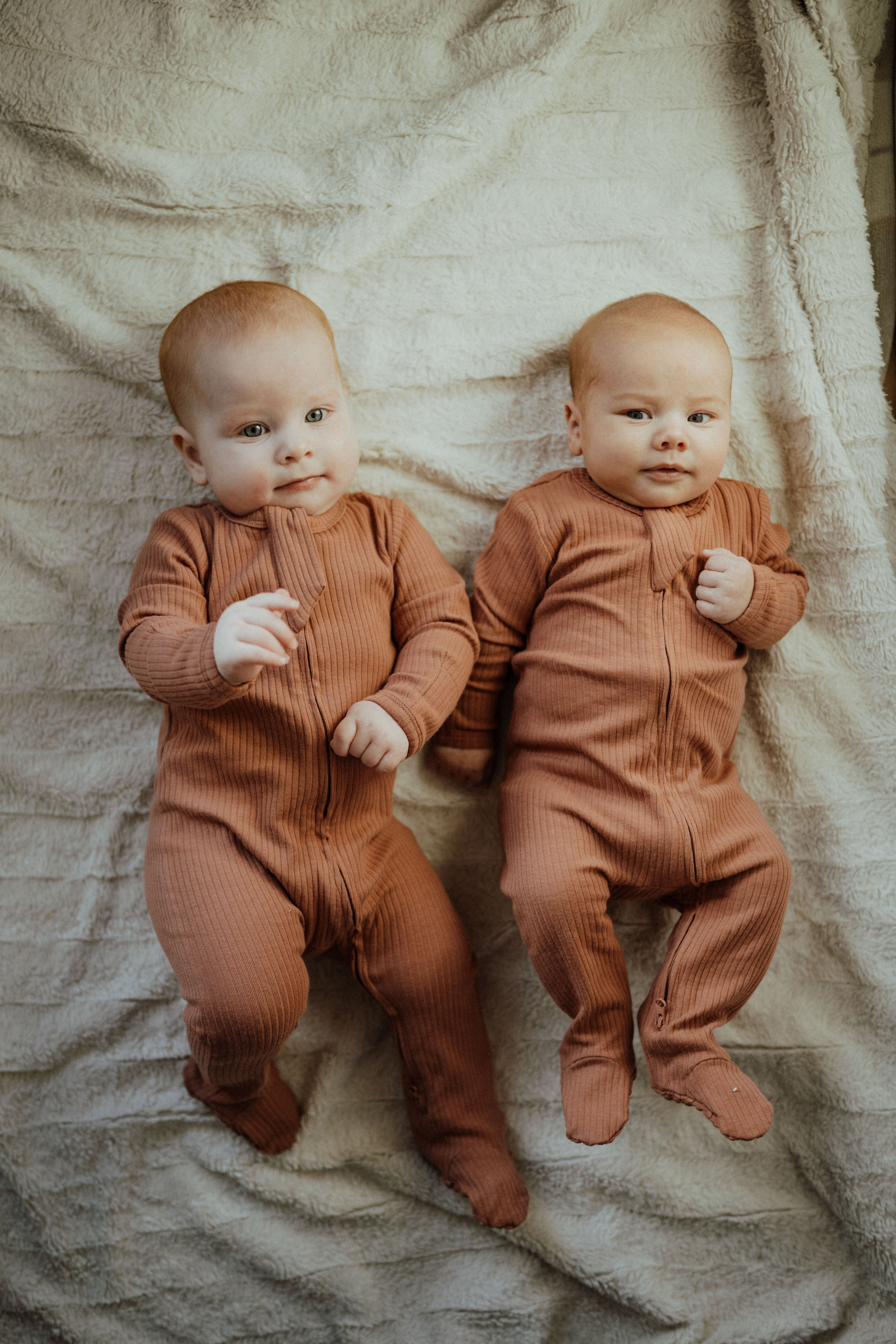 Organic Cotton Baby Sleeper, Pink Terracotta| ba.be.O