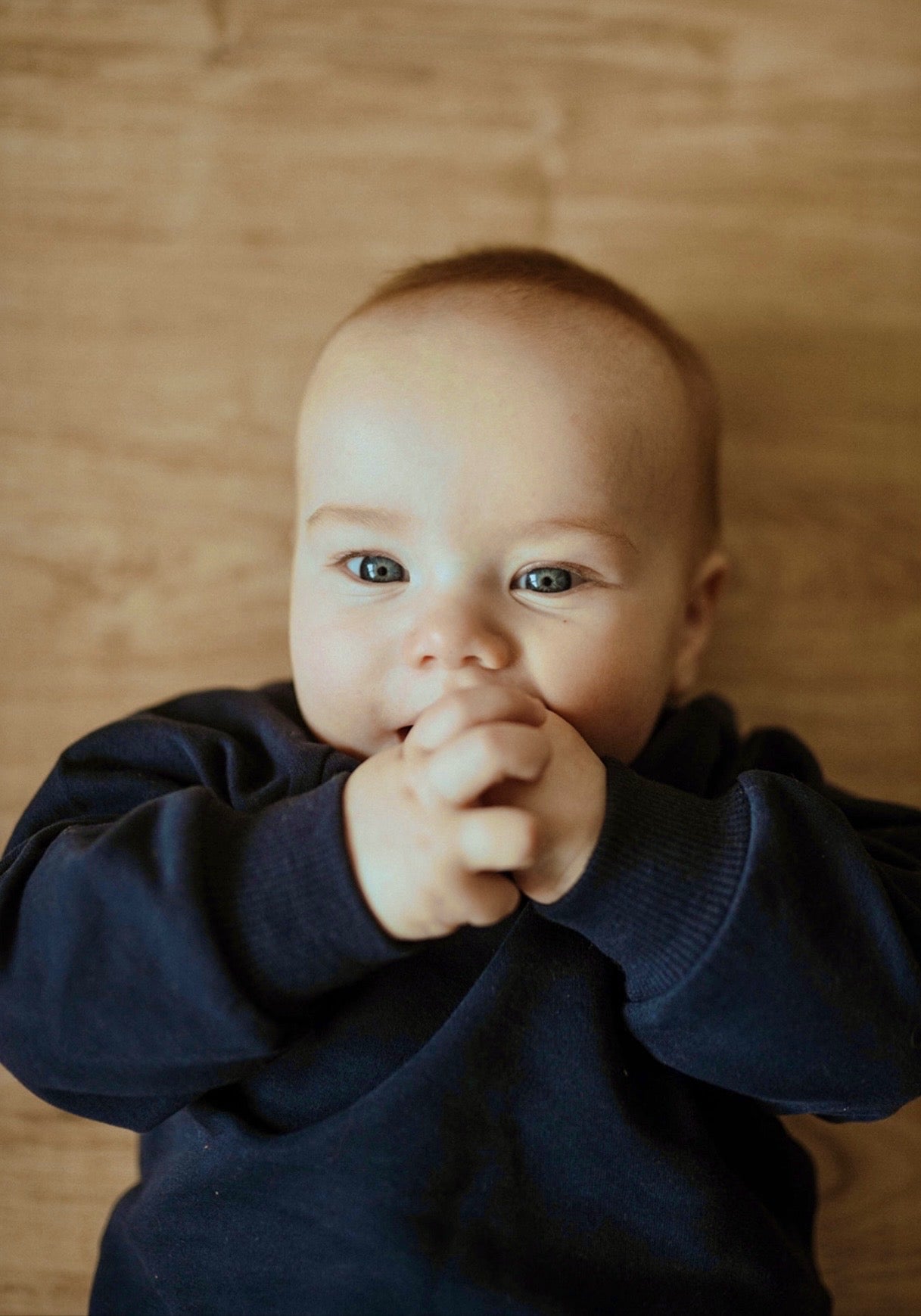 *NEW* Organic Cotton Baby & Toddler Sweatsuit, Navy | ba.be.O Canada