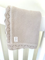 Knit Heirloom Blanket – Sandstone | ba.be.O Canada