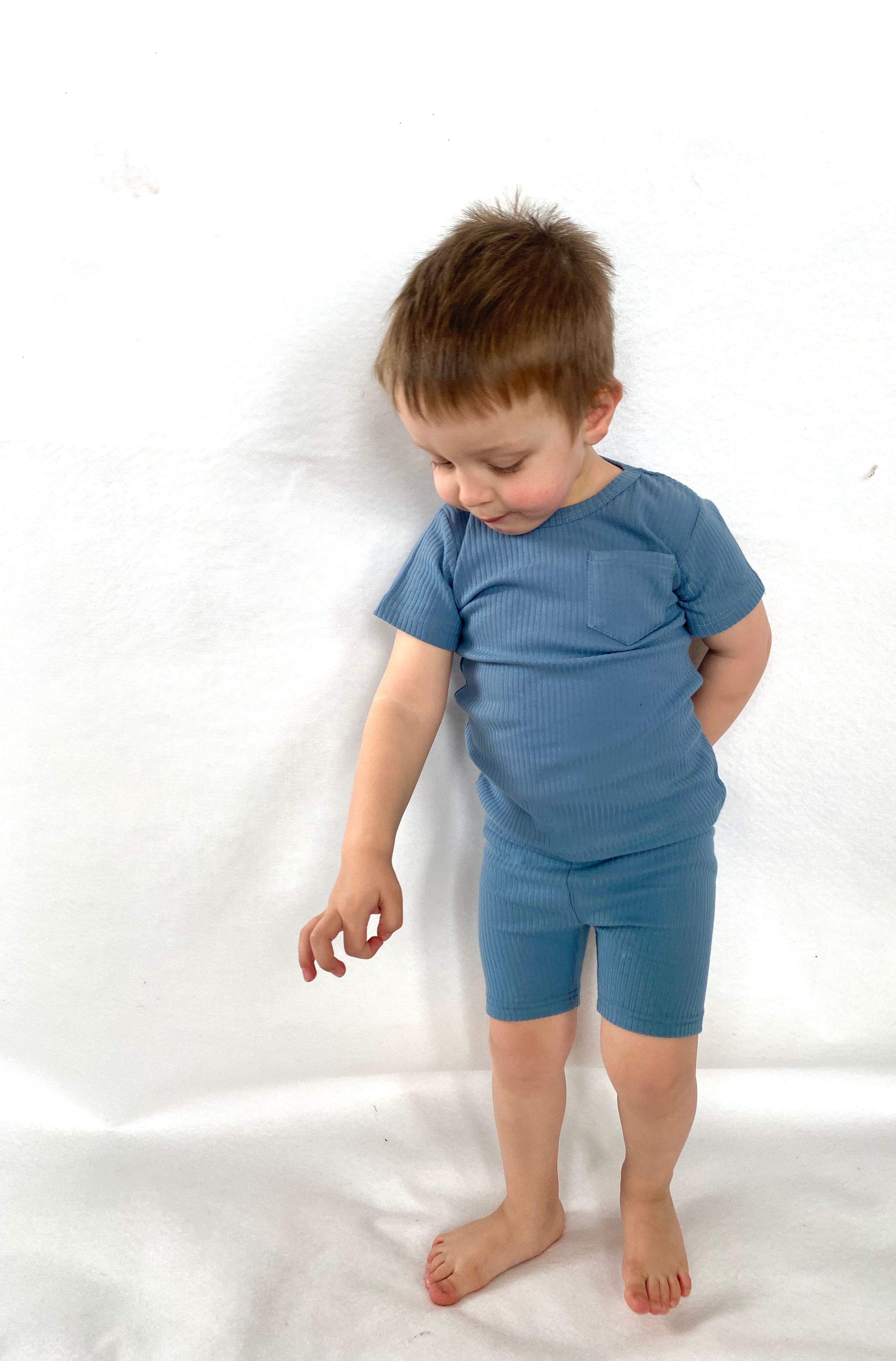 Biker Short Set - Deep Blue