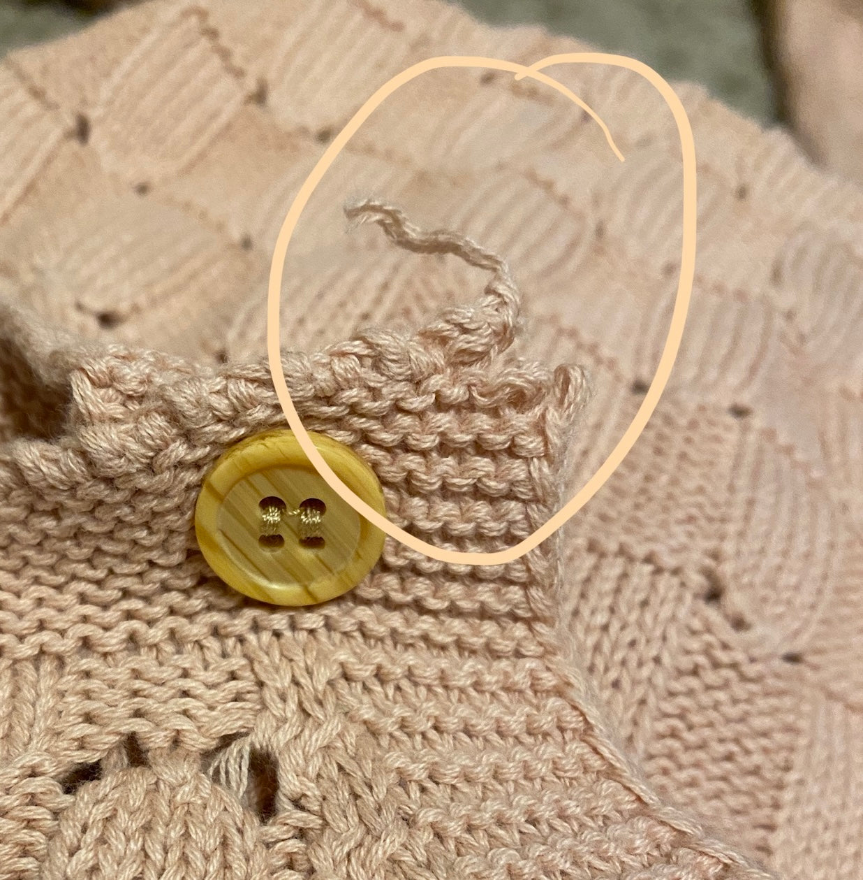 Oops Knit Crochet Romper - Seashell Pink