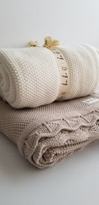 Knit Heirloom Blanket – Sandstone | ba.be.O Canada