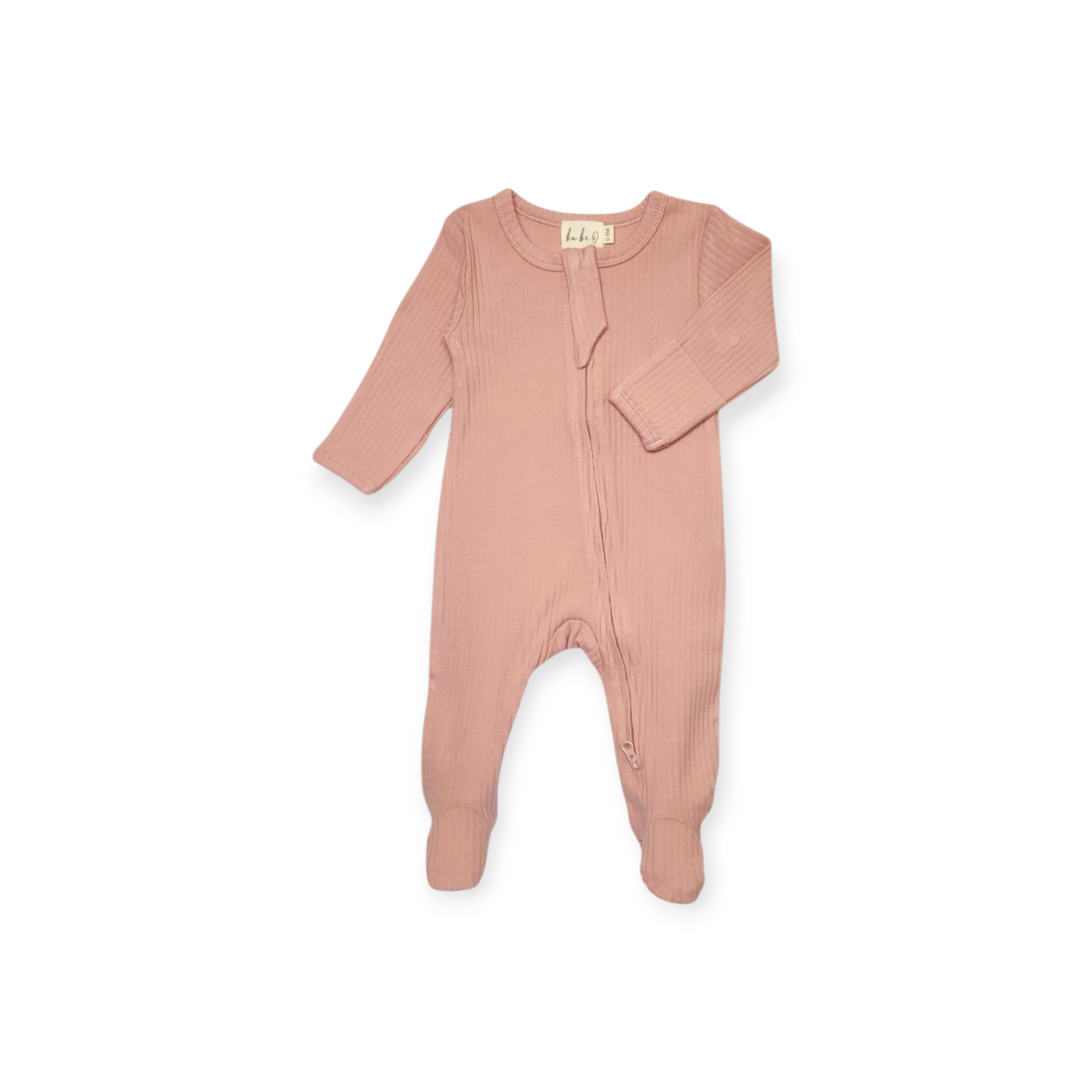 Organic Cotton Baby Sleeper, Rose | ba.be.O