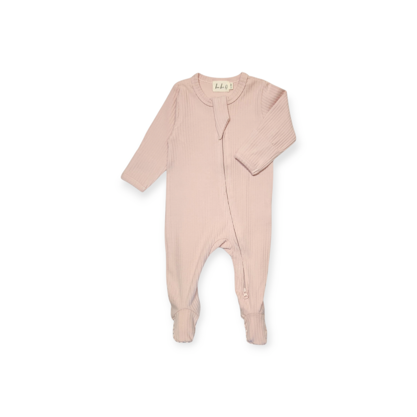 Ribbed Infant Sleeper - Blush