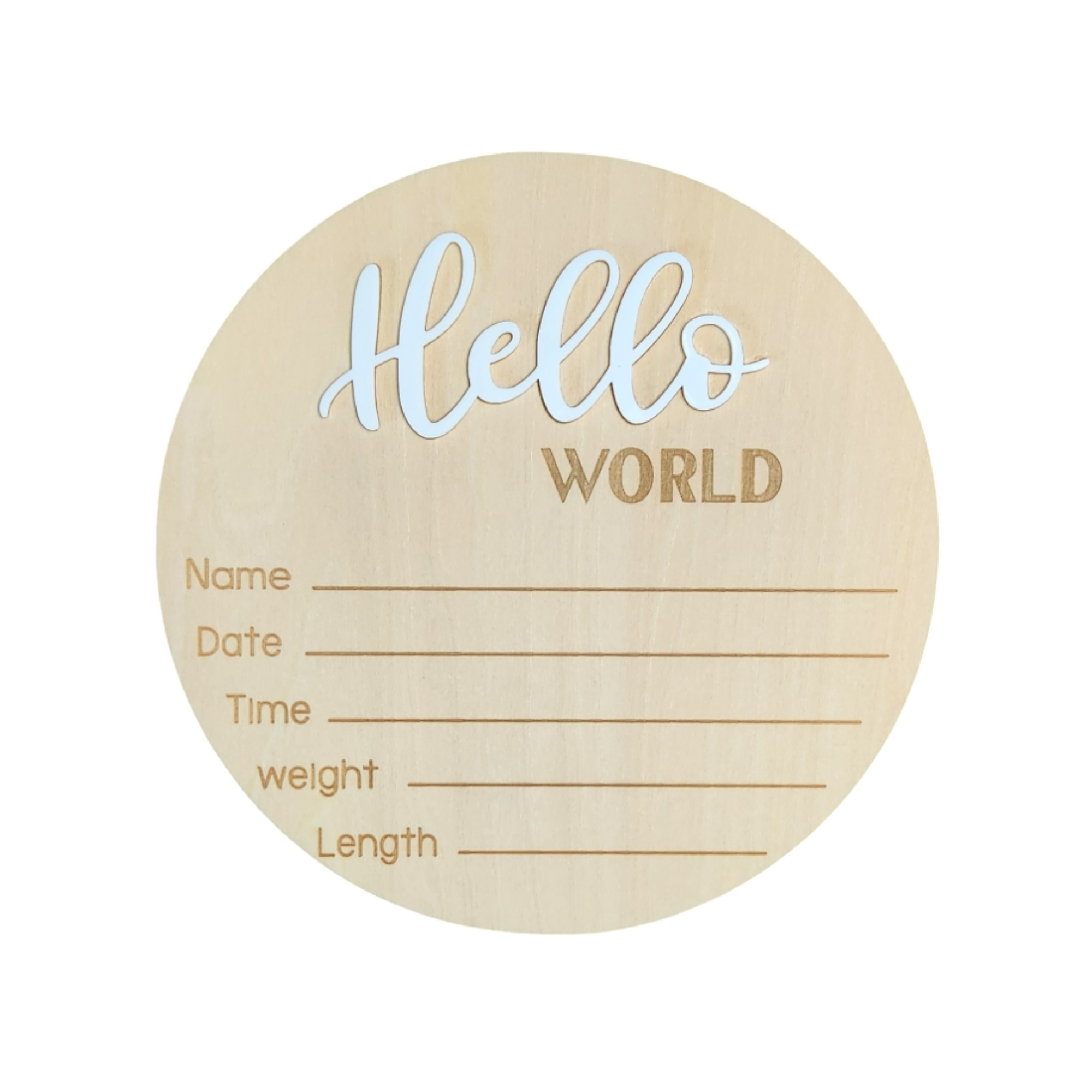 Hello World Announcement Sign