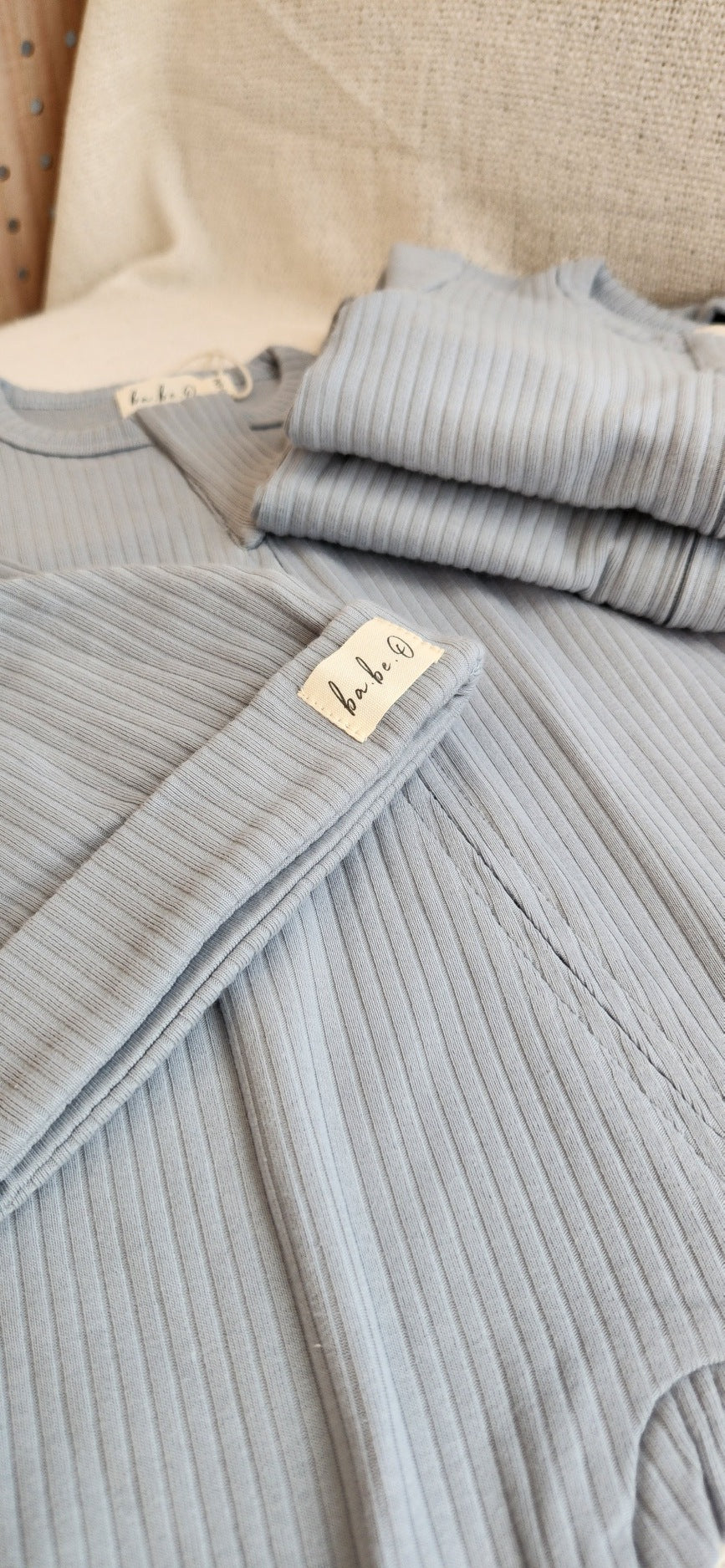 Organic Cotton Baby Sleeper, Harbour Blue | ba.be.O