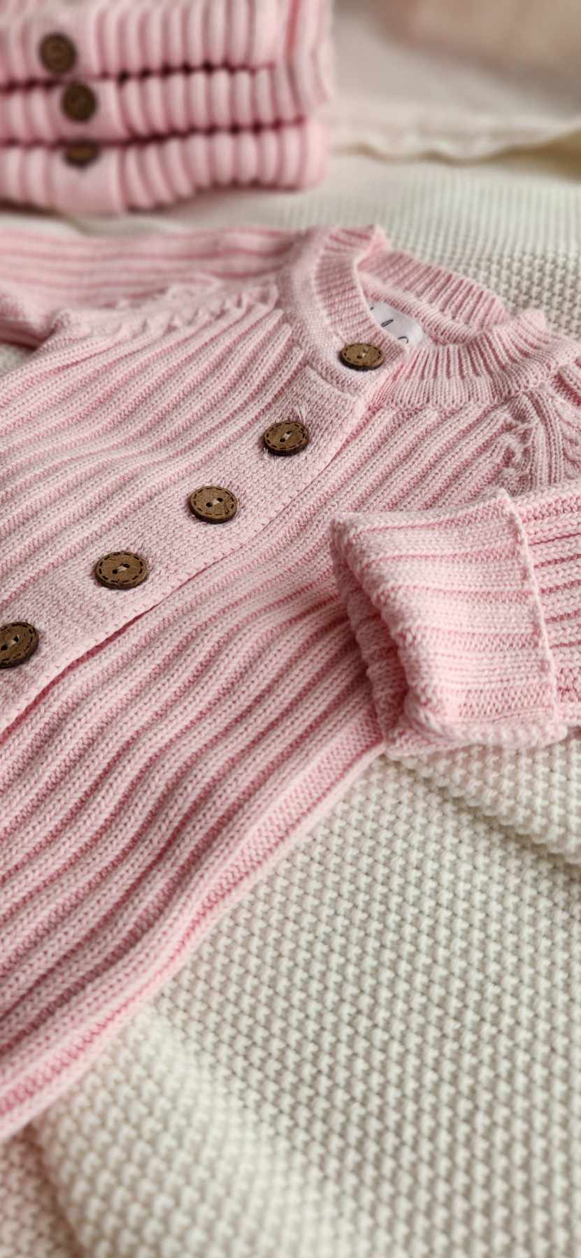 Knit Romper - Petal Pink