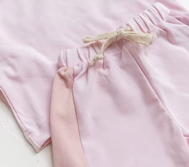 Tri-Colored Short Set