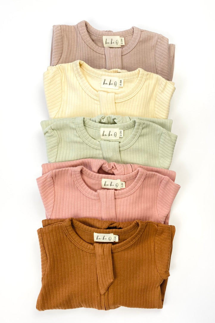 Organic Cotton Baby Sleeper‚ Rust | ba.be.O