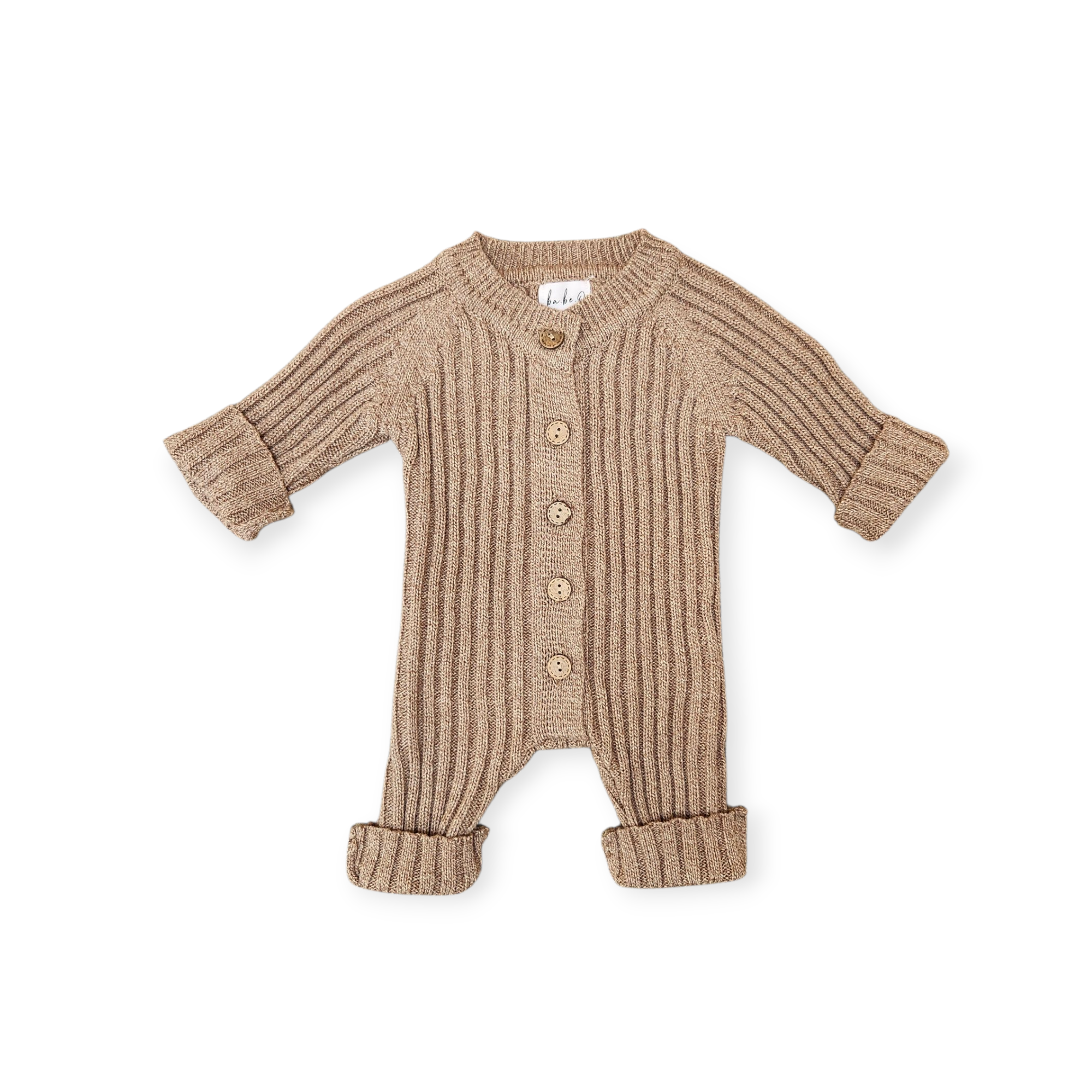 Knit Romper – Heather Brown