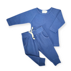Ribbed Jogger Set – Dark Blue