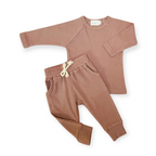 Ribbed Jogger Set – Mauve