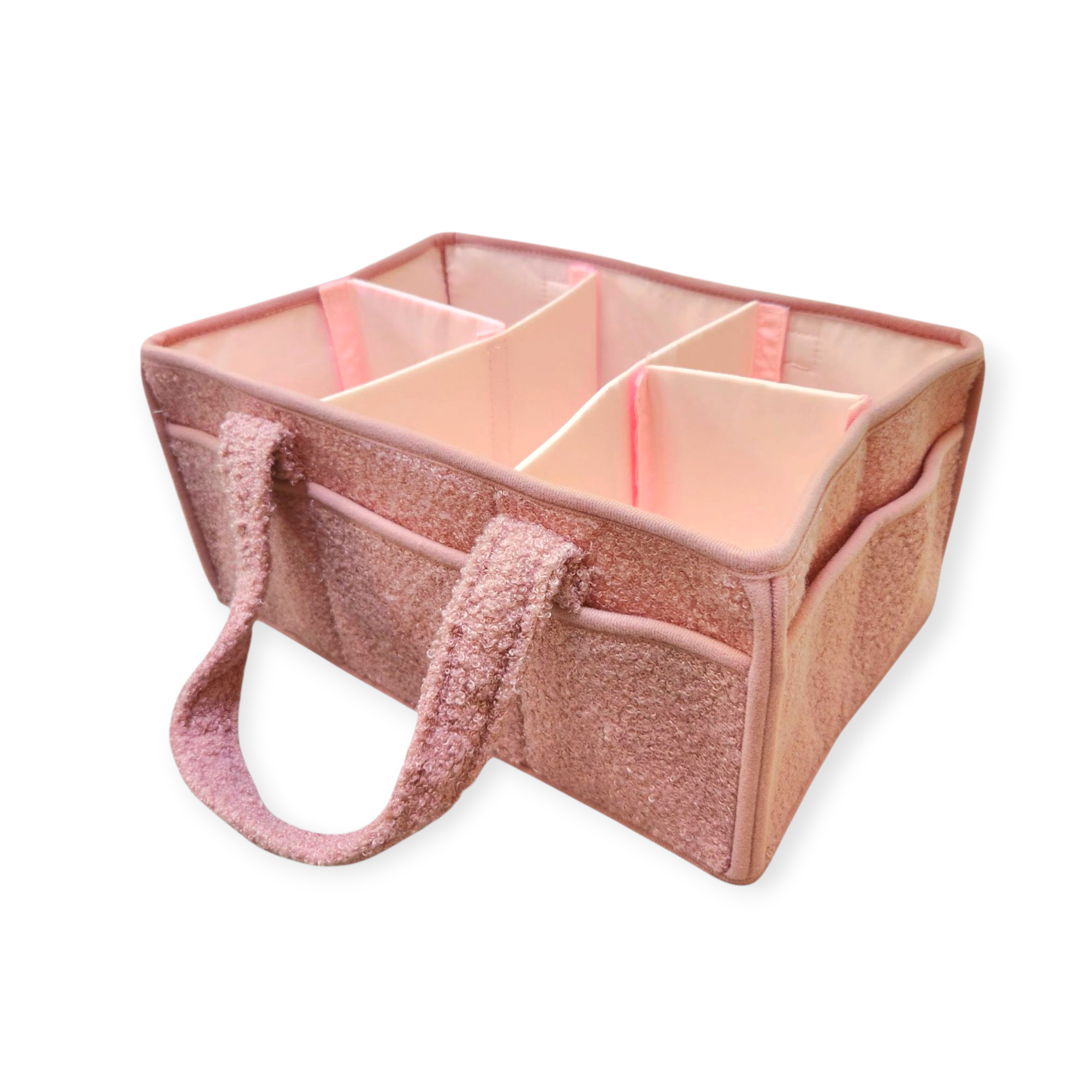 Teddy Diaper Caddy - Pink