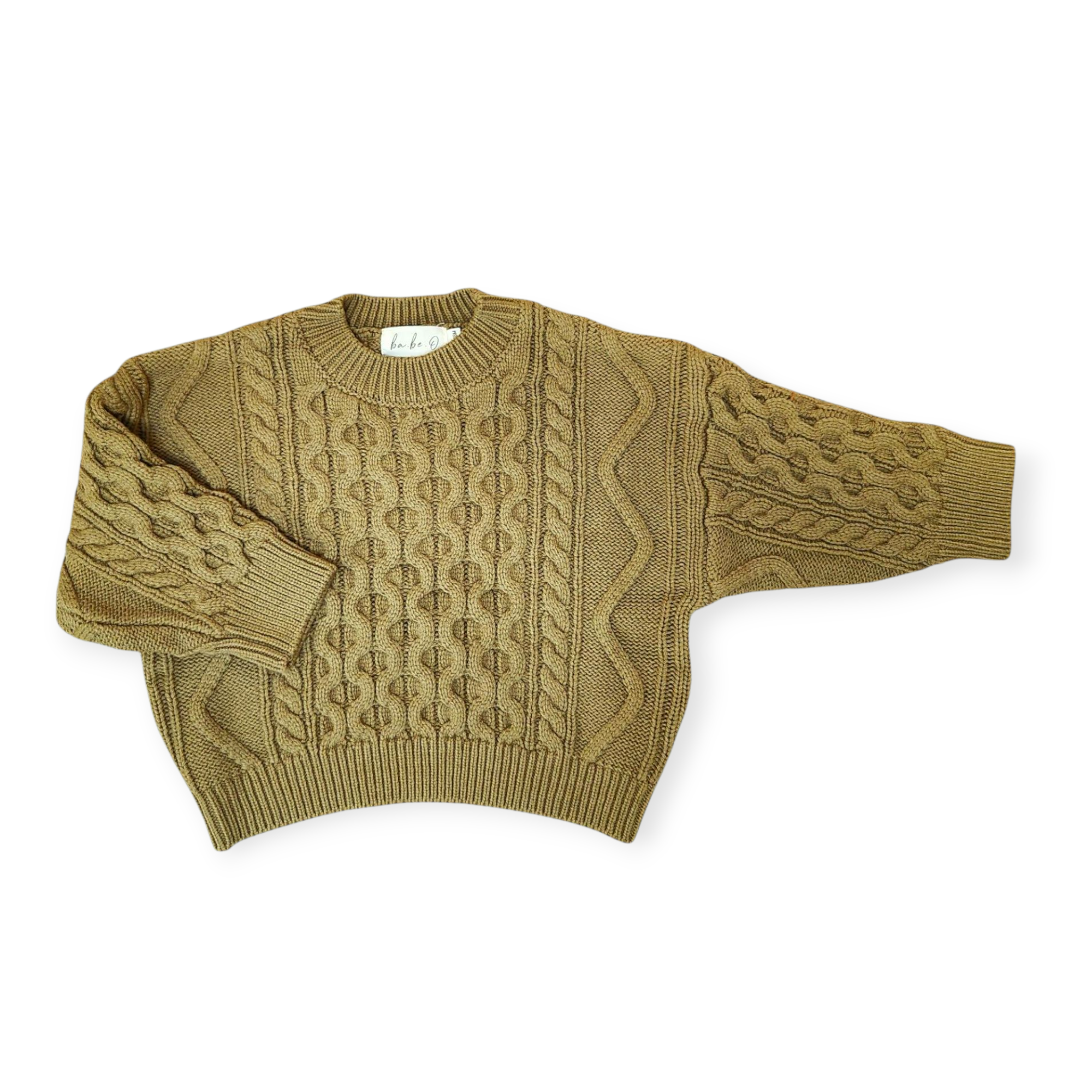 Cable Knit Sweater – Avocado Sage