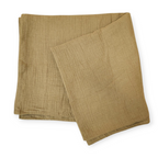 Organic Cotton Muslin Swaddle – Olive | ba.be.O Canada