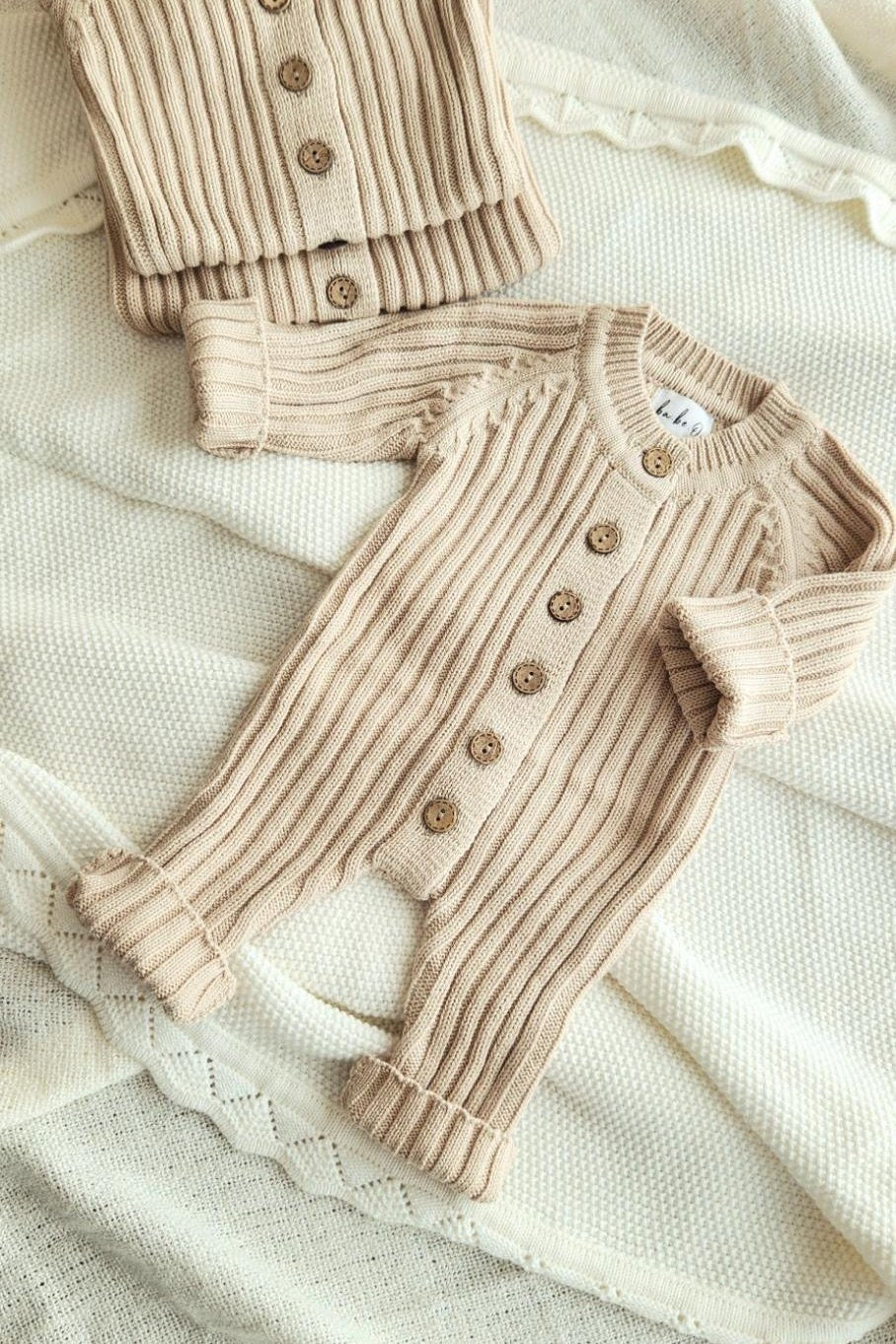 Knit Romper - Honey Oat