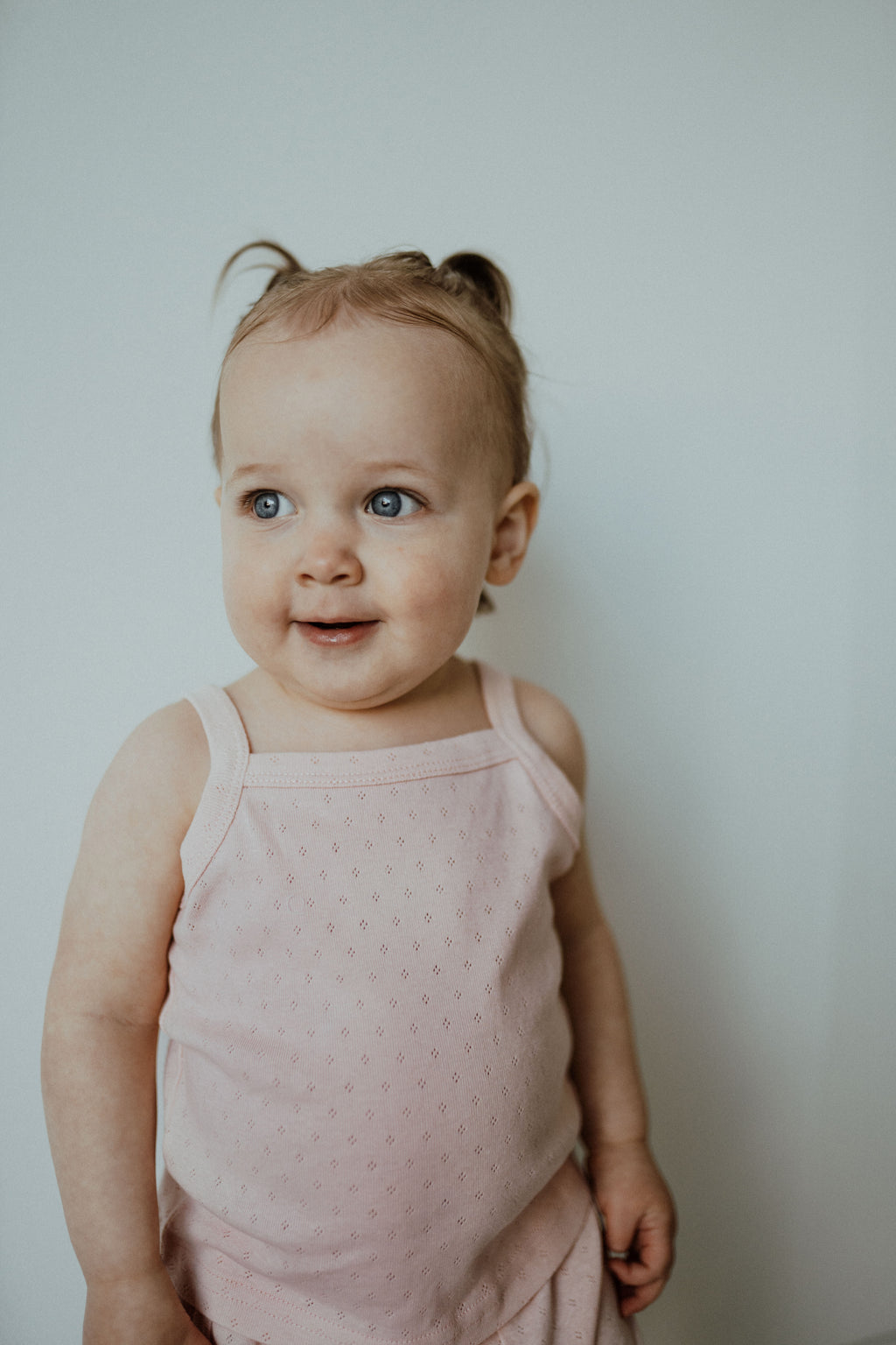 Pointelle Short Set - Pastel Pink