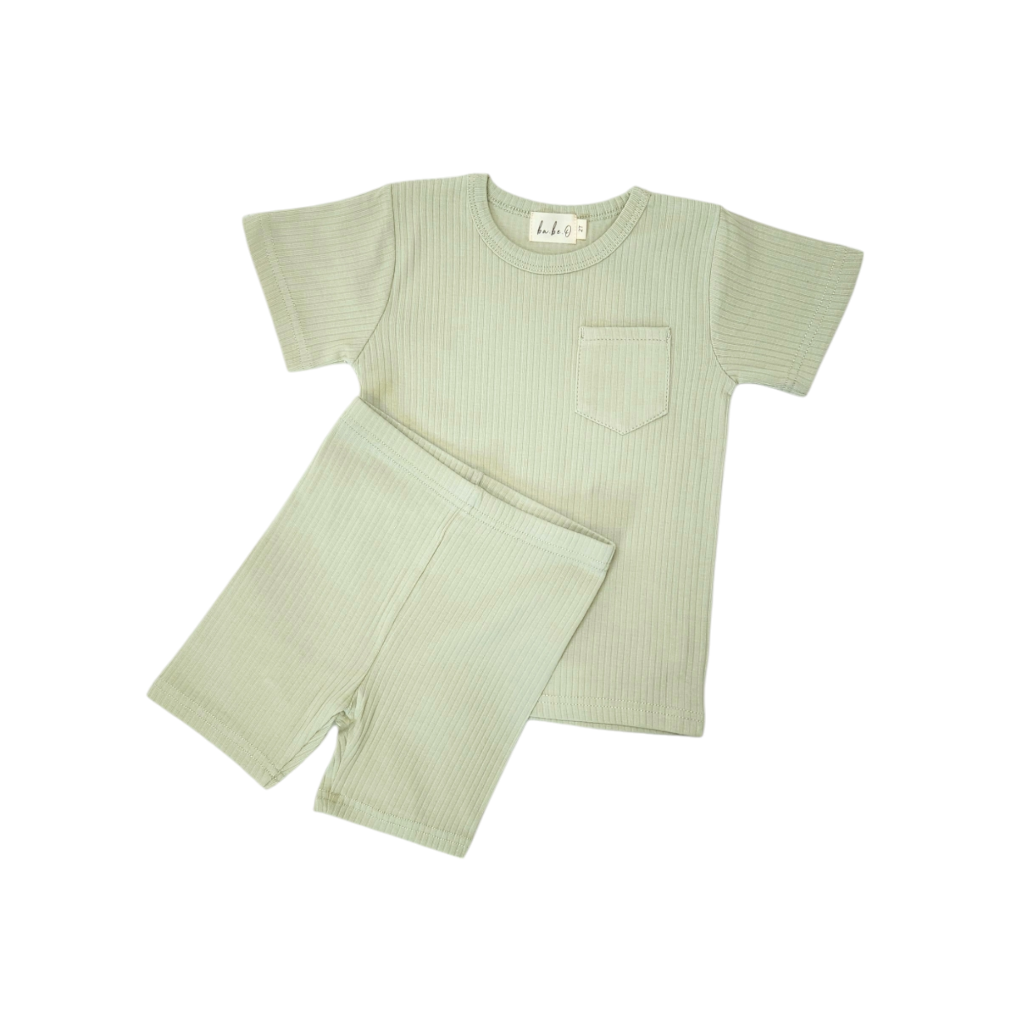 Biker Short Set - Light Sage