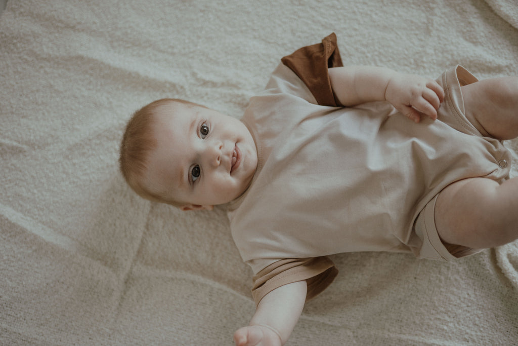 Tri-Colored Drop Shoulder - Brown