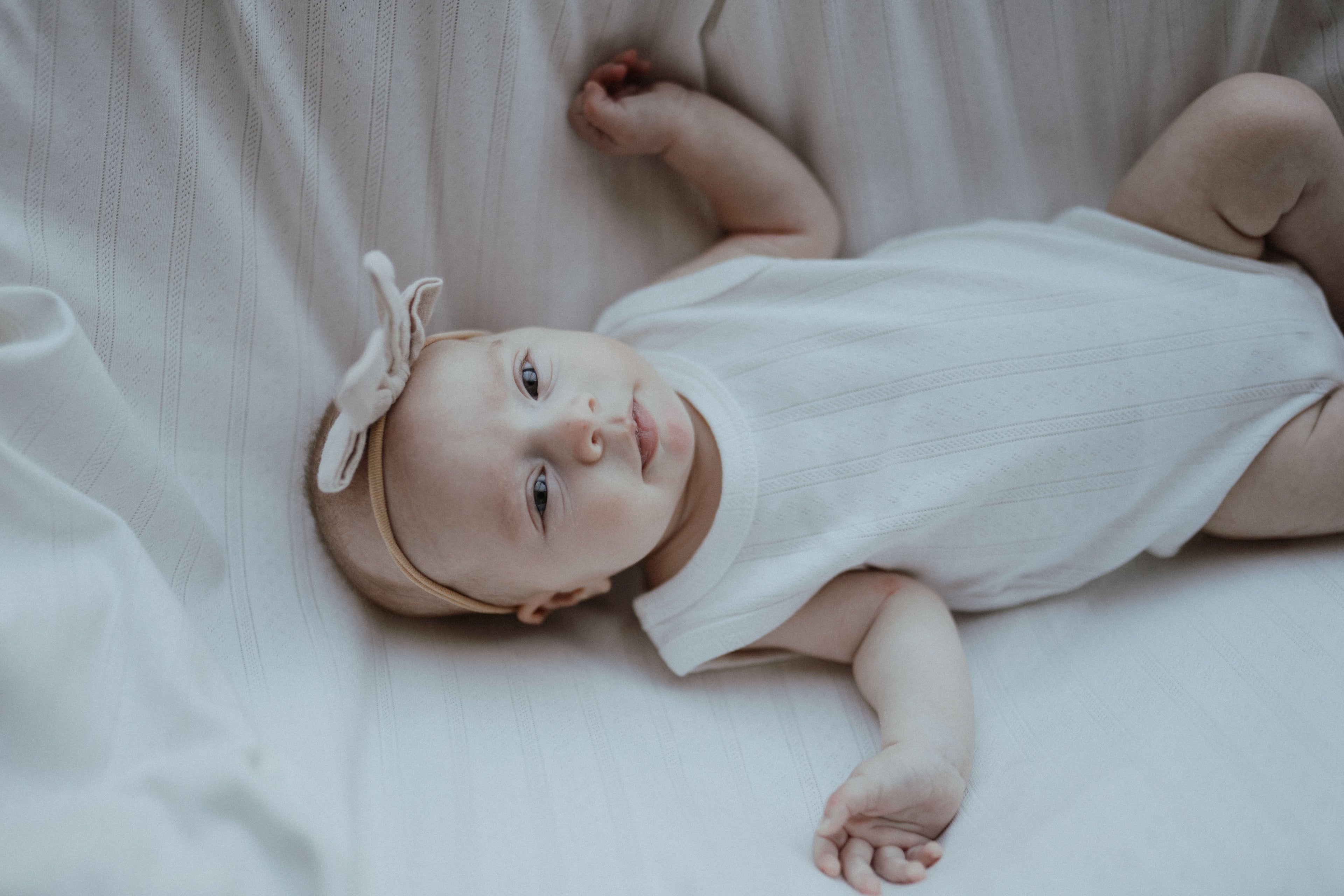 Pointelle Romper - Simply White