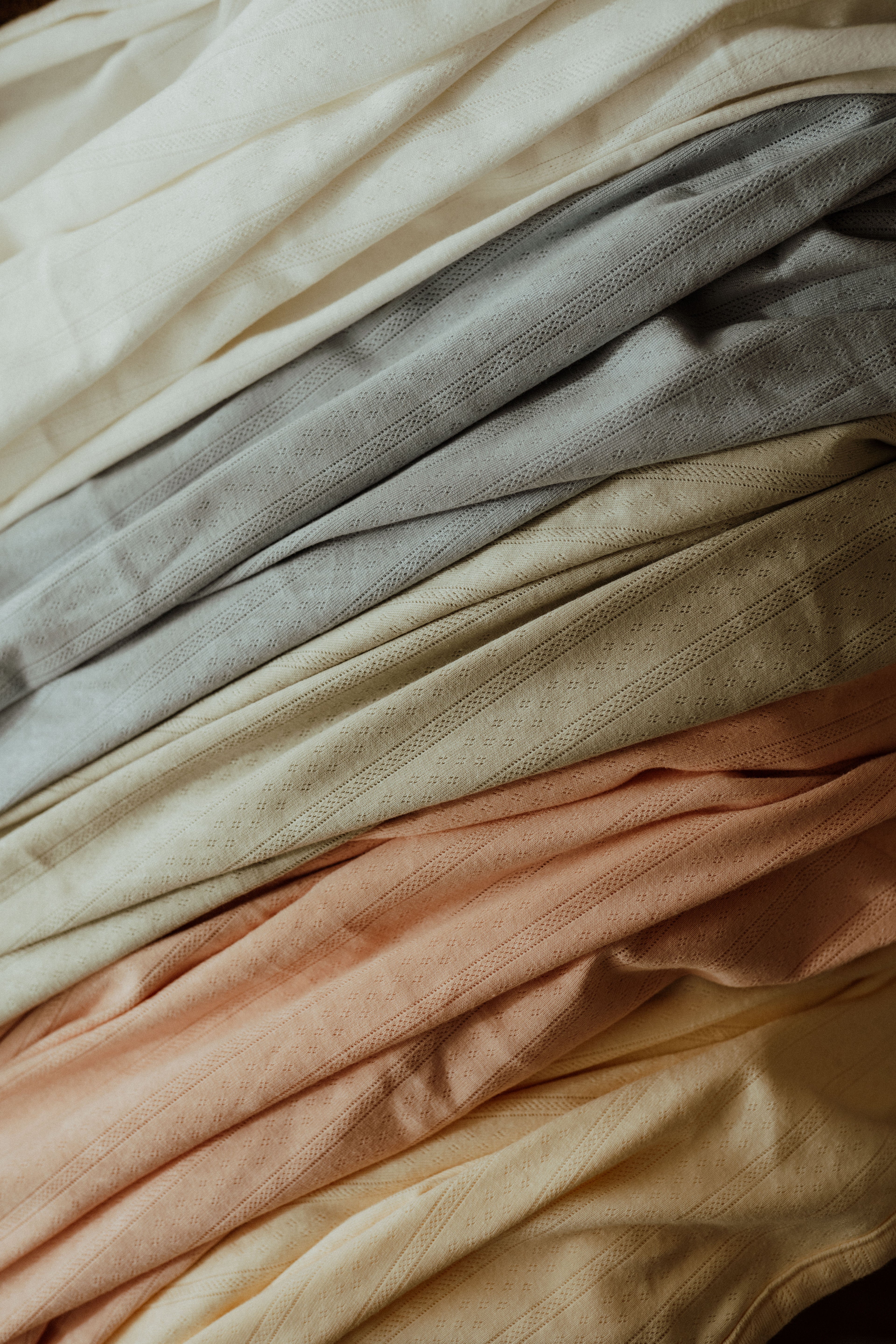 Pointelle Swaddle Blanket - Buttercream Yellow