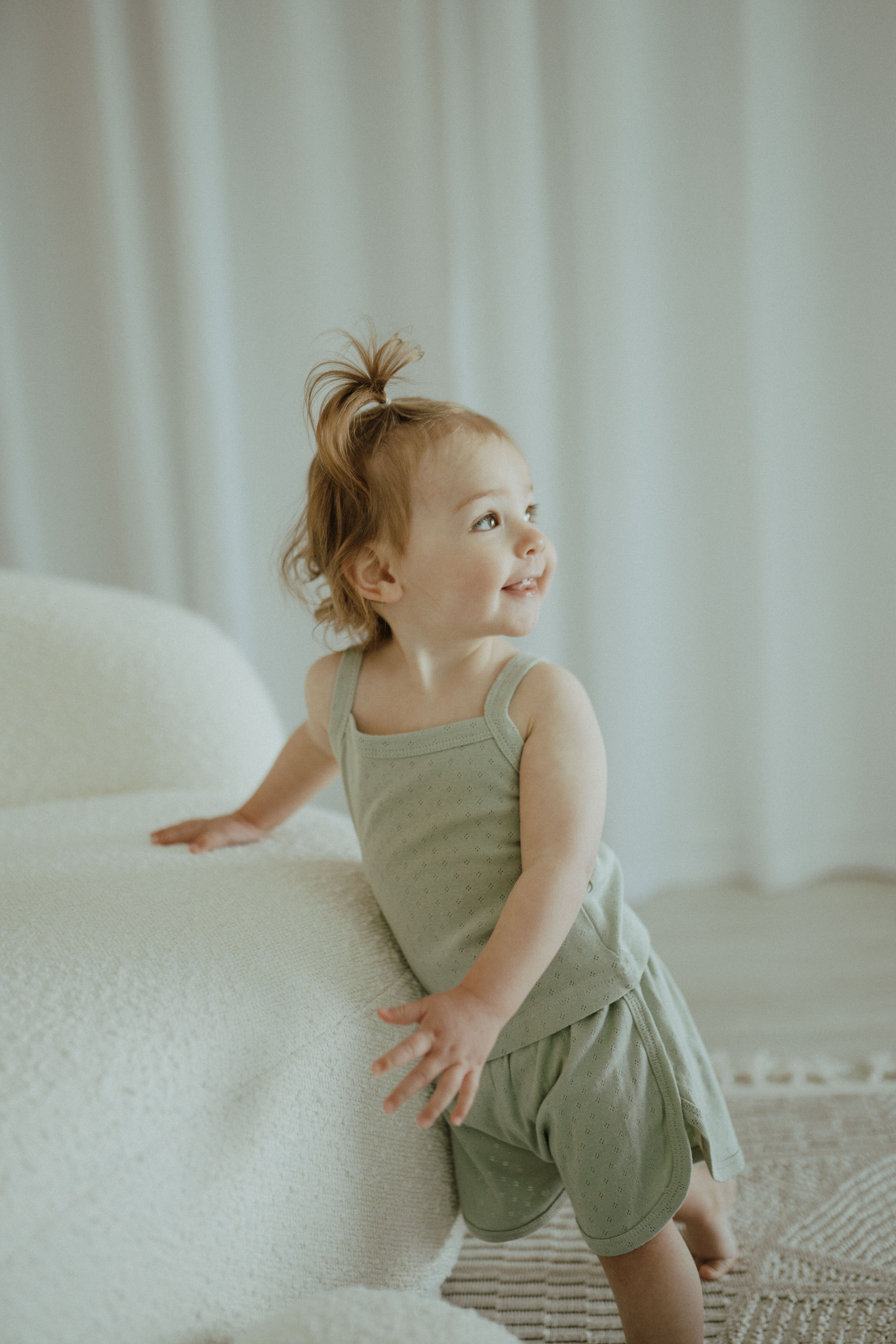 Pointelle Short Set - Mint Pistachio
