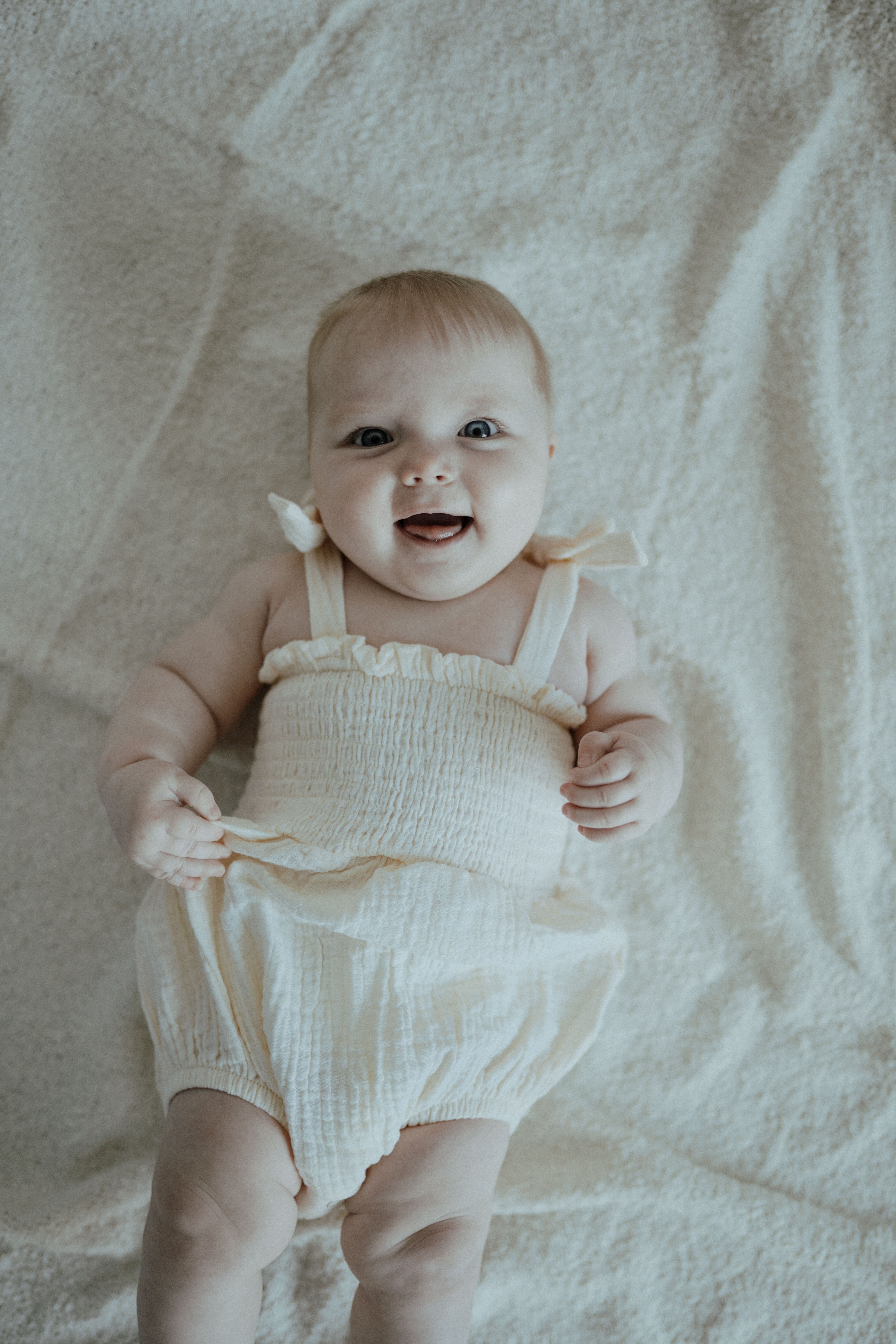 Muslin Romper - Buttercream