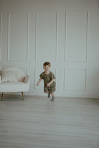 Waffle Short Set - Olive