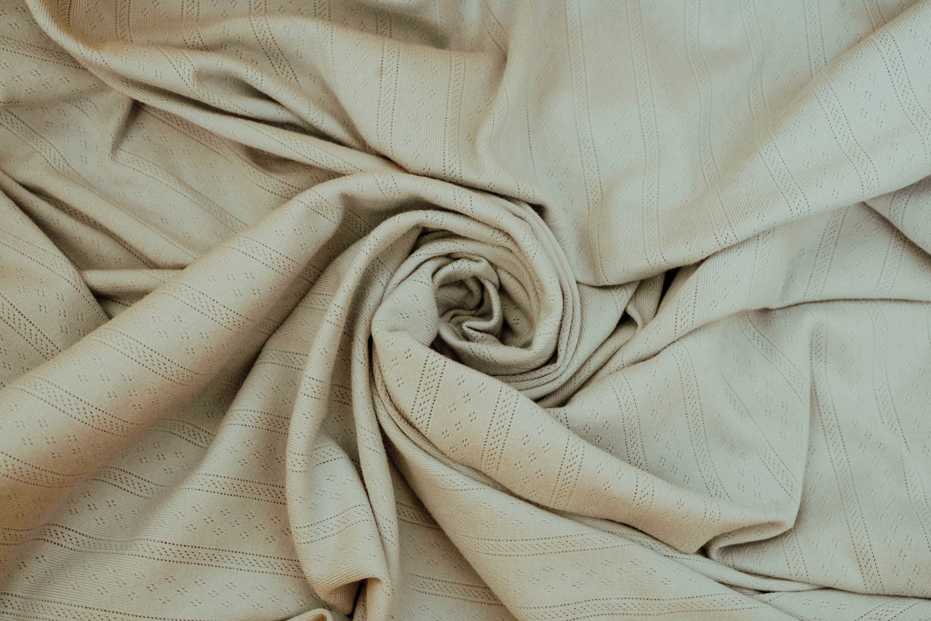 Pointelle Swaddle Blanket - Light Sage