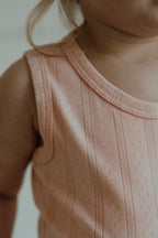 Pointelle Romper - Bubblegum Pink