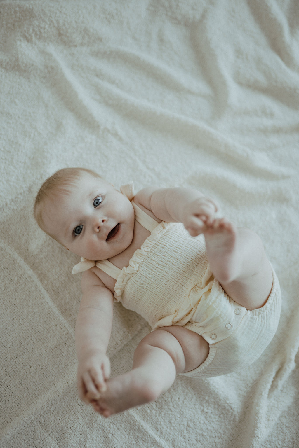 Muslin Romper - Buttercream