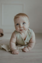 Pointelle Romper - Light Sage