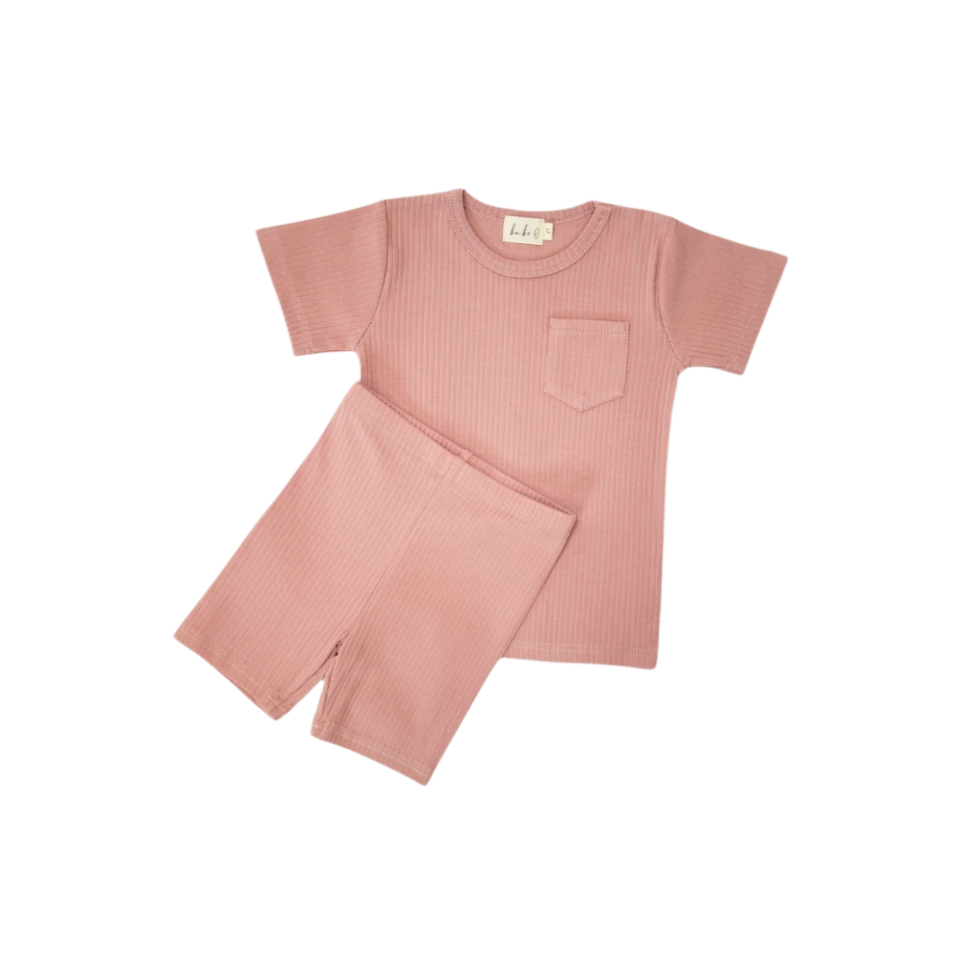 Biker Short Set - Rose