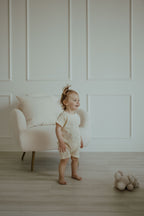 Relaxed Tee Romper - Yellow