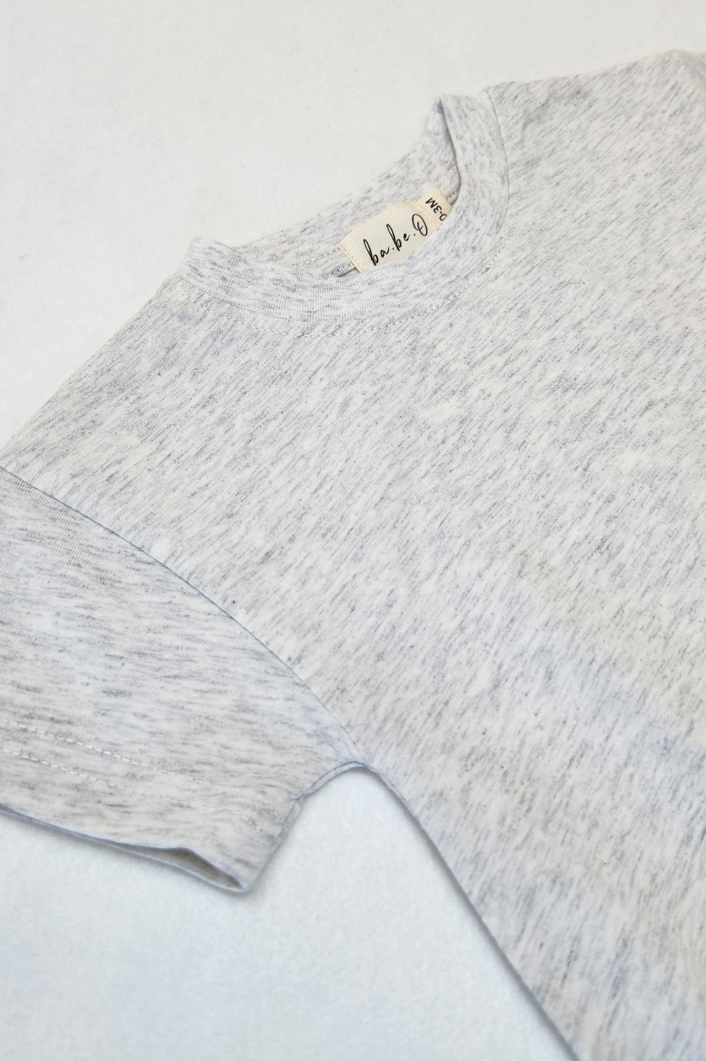Drop Shoulder - Light Heathered Grey