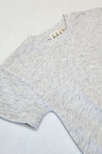 Drop Shoulder - Light Heathered Grey